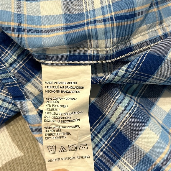 Mens IZOD SURFCASTER Performance Short Sleeved Casual Button down shirt Size M - Picture 7 of 12